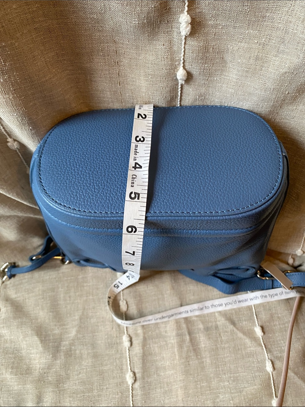 Brighton Bellaire Pebbled Leather Hobo Canyon Blue Crossbody Shoulder Bag - Picture 8 of 8